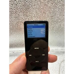 Apple iPod Nano 1st Generation 4GB Black A1137 MA107LL Vintage MP3 Player